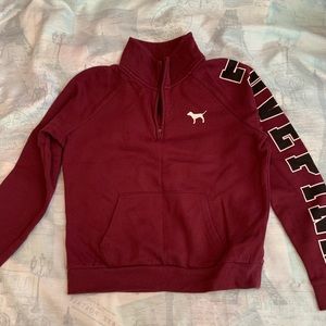 PINK Half zip sweatshirt